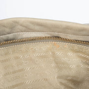 Authentic pre-loved Prada Grey Vitello Shine Shoulder Bag on Labellov.com