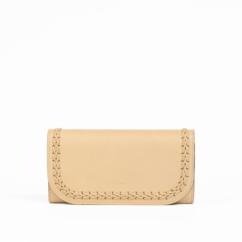 Authentic pre-loved Chloé Beige Hudson Long Wallet on Labellov.com