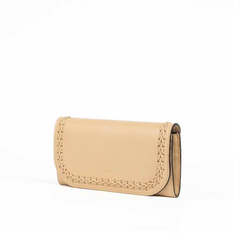 Authentic pre-loved Chloé Beige Hudson Long Wallet on Labellov.com
