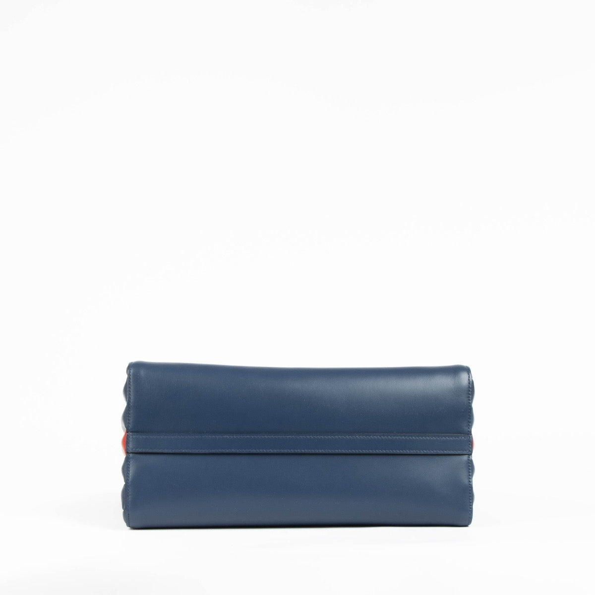 Authentic pre-loved Prada Blue Leather Saffiano Tote Bag on Labellov.com