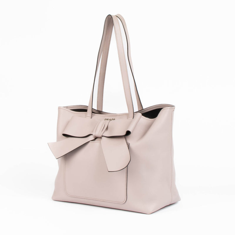 Authentic pre-loved Prada Pink Leather Bow Tote Bag on Labellov.com