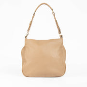 Authentic pre-loved Delvaux Beige Lambskin Leon Shoulder Bag on Labellov.com