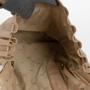 Authentic pre-loved Delvaux Beige Lambskin Leon Shoulder Bag on Labellov.com