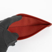Authentic pre-loved Chanel Vintage Red Quilted Leather Card Holder on Labellov.com