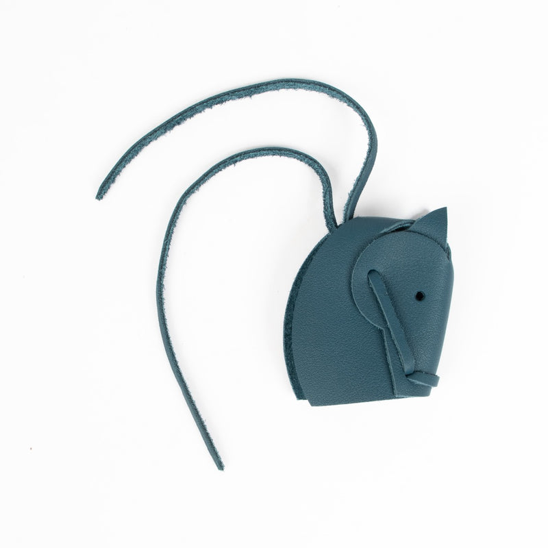 Authentic pre-loved Hermès Blue Leather Tete de Cheval Charm on Labellov.com