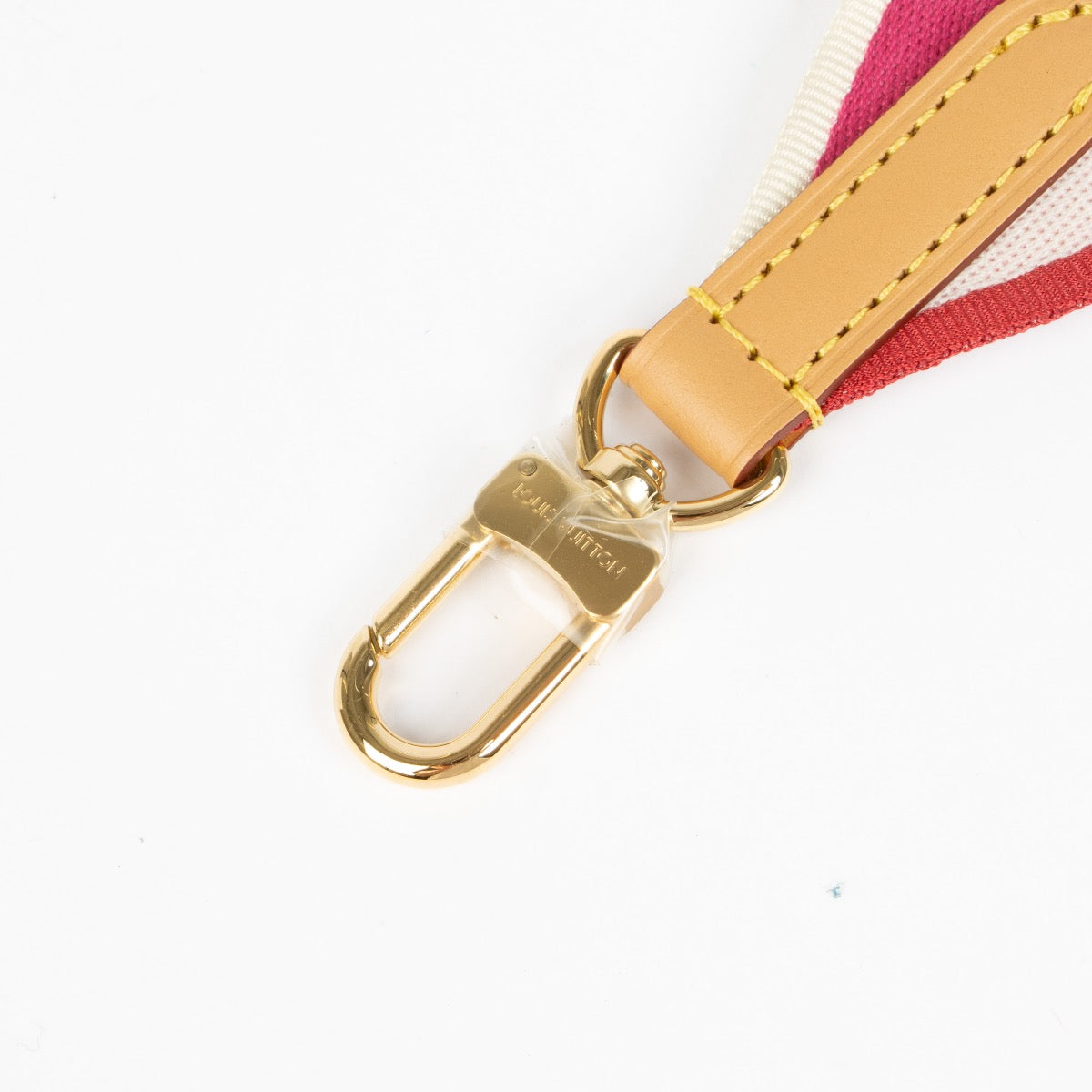 Authentic pre-loved Louis Vuitton Fuchsia Logo Jacquard Diane Bandoulière Strap on Labellov.com