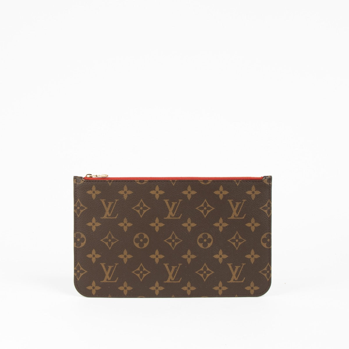 Shop this 100% authentic Louis Vuitton Monogram/Cerise Neverfull Pouch at Labellov.com
