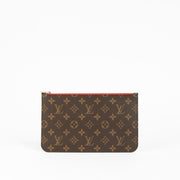 Shop this 100% authentic Louis Vuitton Monogram/Cerise Neverfull Pouch at Labellov.com.