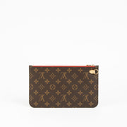 Shop this 100% authentic Louis Vuitton Monogram/Cerise Neverfull Pouch at Labellov.com.