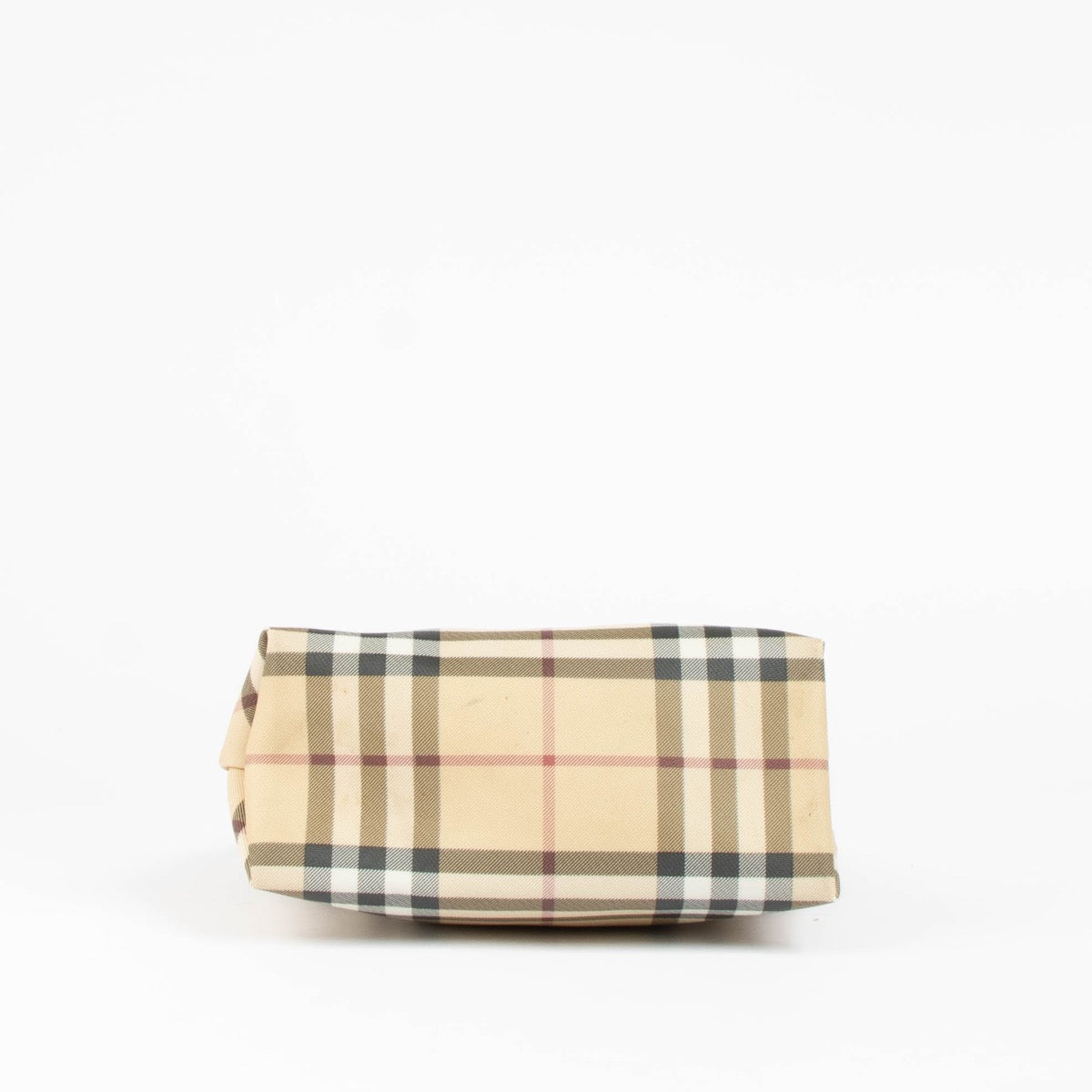 Authentic pre-loved Burberry Beige Check Mini Nova Tote Bag on Labellov.com