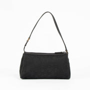 Authentic pre-loved Gucci Black GG Canvas D-Ring Pochette Bag on Labellov.com