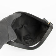 Authentic pre-loved Gucci Black GG Canvas D-Ring Pochette Bag on Labellov.com