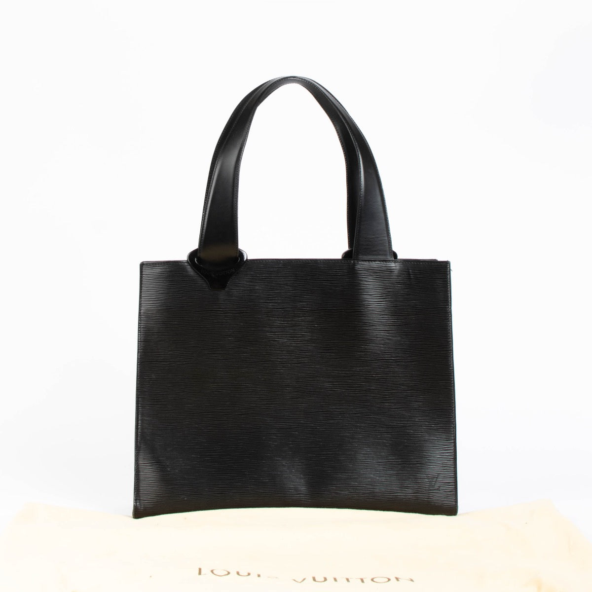 Authentic pre-loved Louis Vuitton Black Epi Leather Gemeaux Tote Bag on Labellov.com