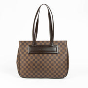 Authentic pre-loved Louis Vuitton Damier Ebene Parioli GM Shoulder Bag on Labellov.com