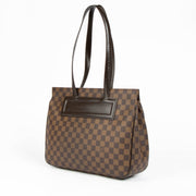 Authentic pre-loved Louis Vuitton Damier Ebene Parioli GM Shoulder Bag on Labellov.com