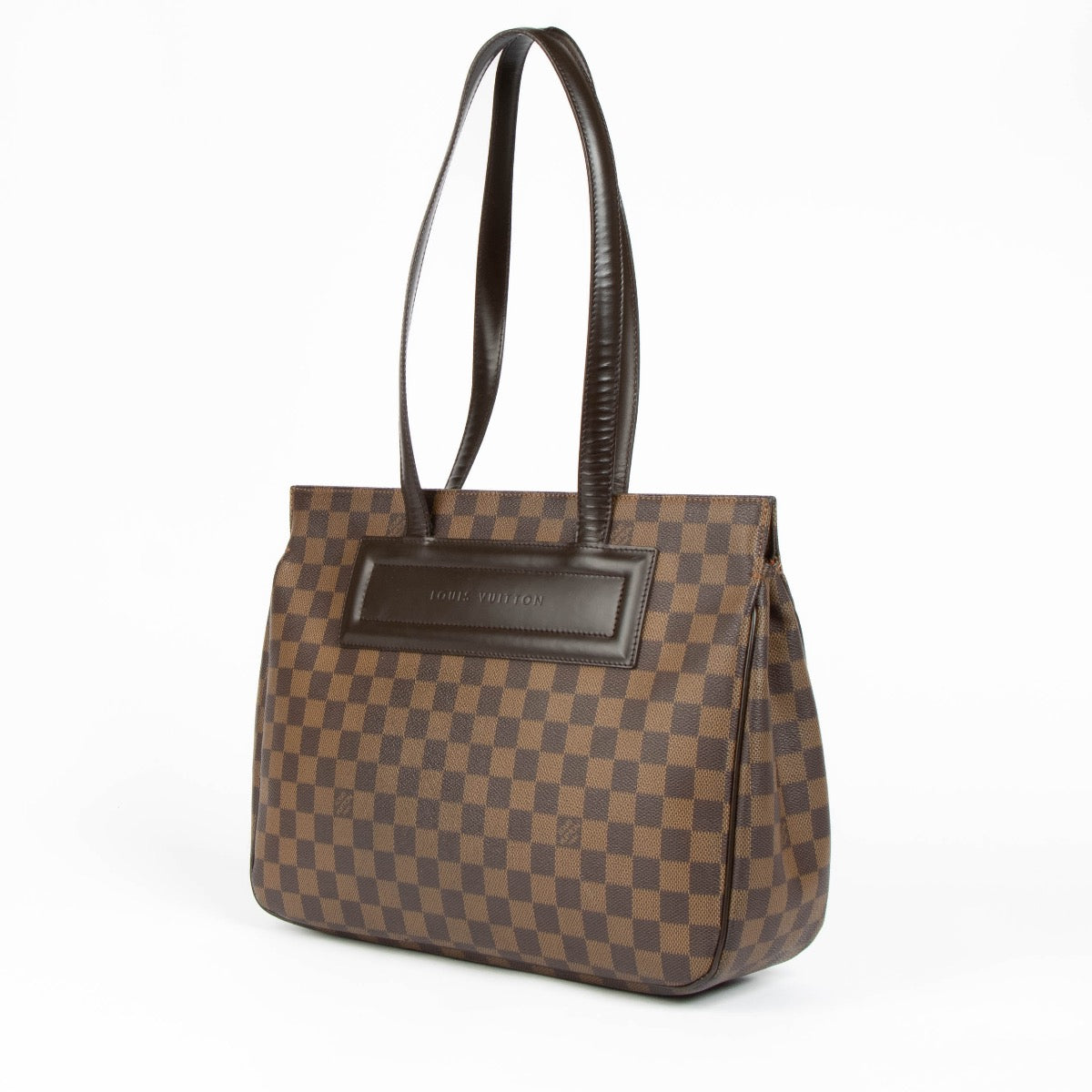 Authentic pre-loved Louis Vuitton Damier Ebene Parioli GM Shoulder Bag on Labellov.com