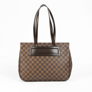 Authentic pre-loved Louis Vuitton Damier Ebene Parioli GM Shoulder Bag on Labellov.com