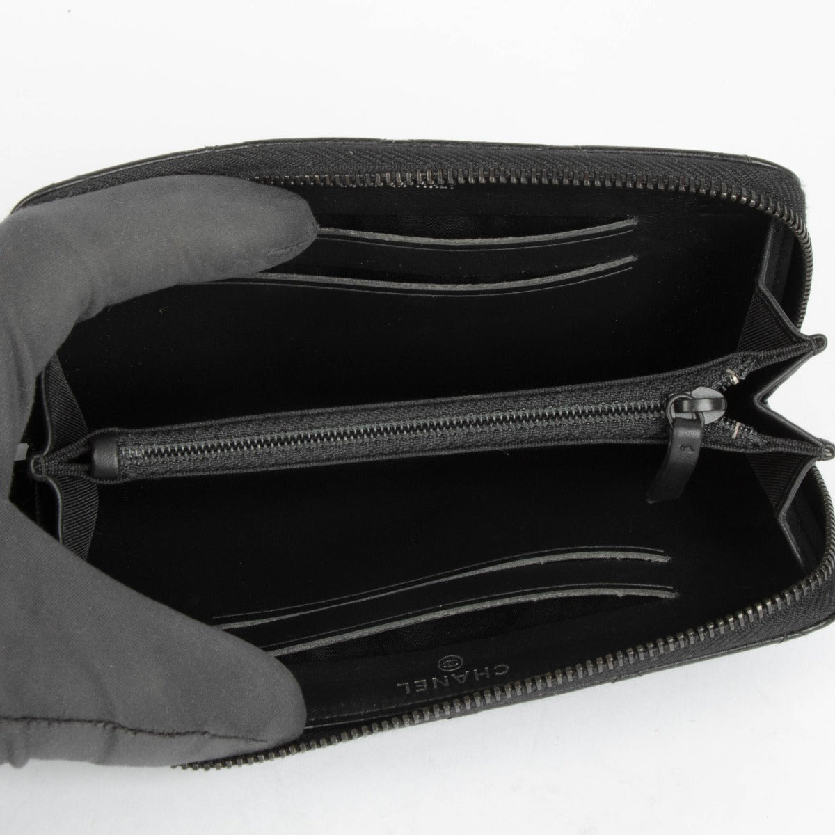 Shop this 100% authentic Chanel Black Leather Quilted Wallet at Labellov.com