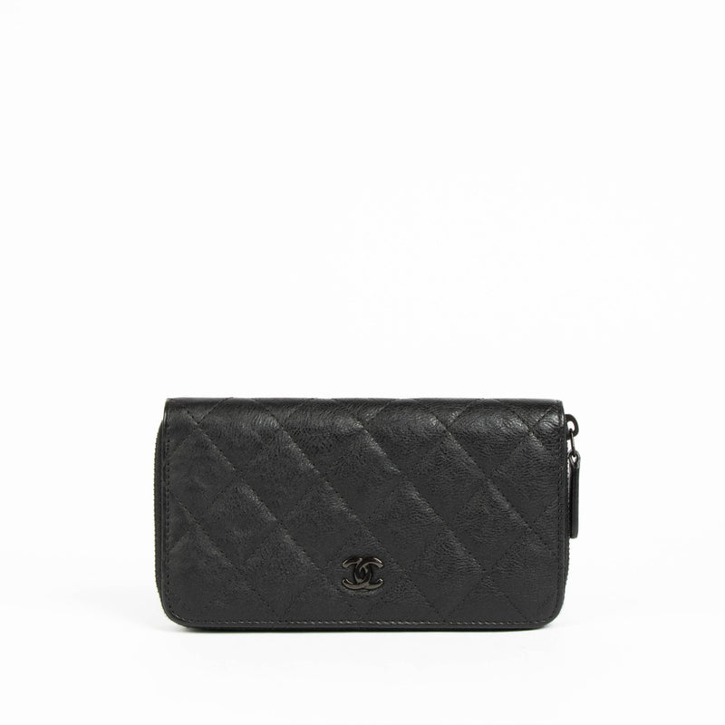 Shop this 100% authentic Chanel Black Leather Quilted Wallet at Labellov.com