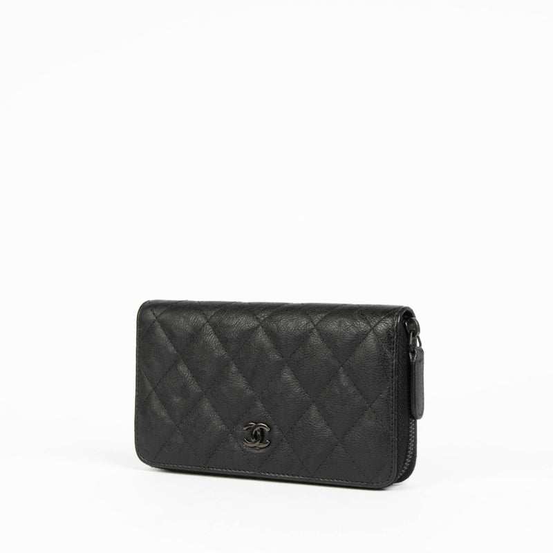 Shop this 100% authentic Chanel Black Leather Quilted Wallet at Labellov.com