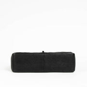 Shop this 100% authentic Chanel Black Crumpled Calfskin Large/Jumbo Classic Flap Bag at Labellov.com