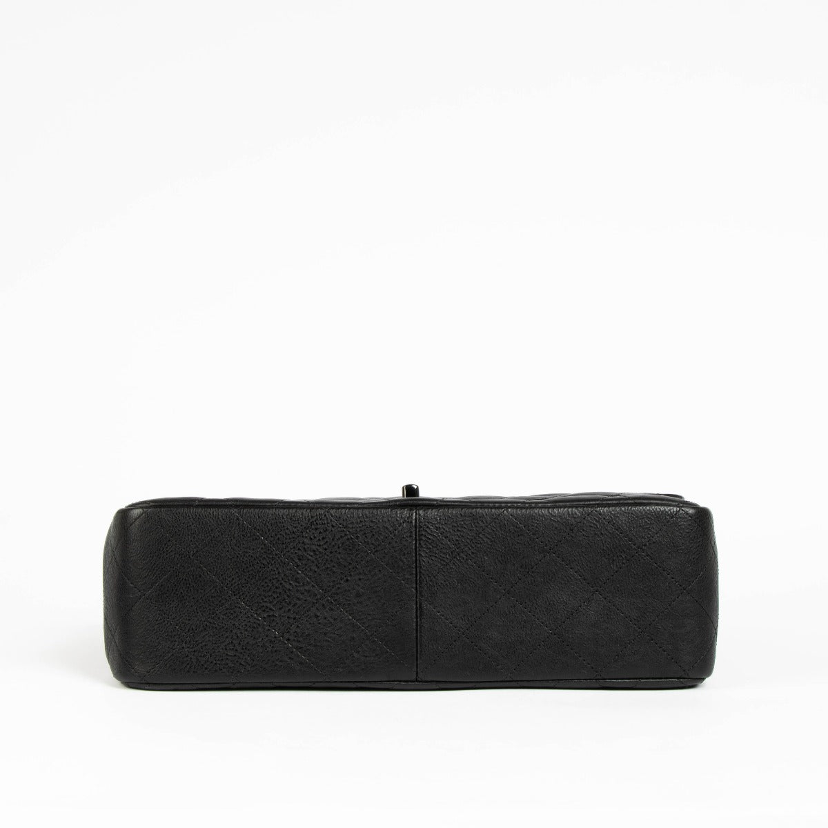 Shop this 100% authentic Chanel Black Crumpled Calfskin Large/Jumbo Classic Flap Bag at Labellov.com