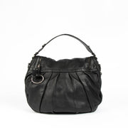 Authentic pre-loved Gucci Black Leather Hobo Icon Bit Shoulder Bag on Labellov.com