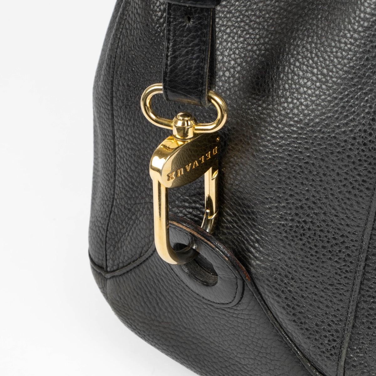 Authentic pre-loved Delvaux Black Leather Olivier Bucket Shoulder Bag on Labellov.com