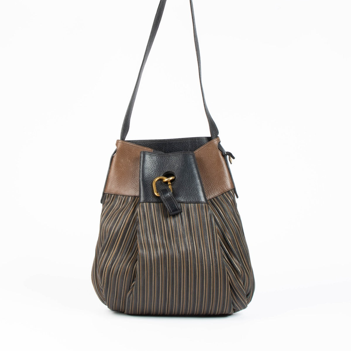 Authentic pre-loved Delvaux Toile De Cuir Faust Shoulder Bag on Labellov.com