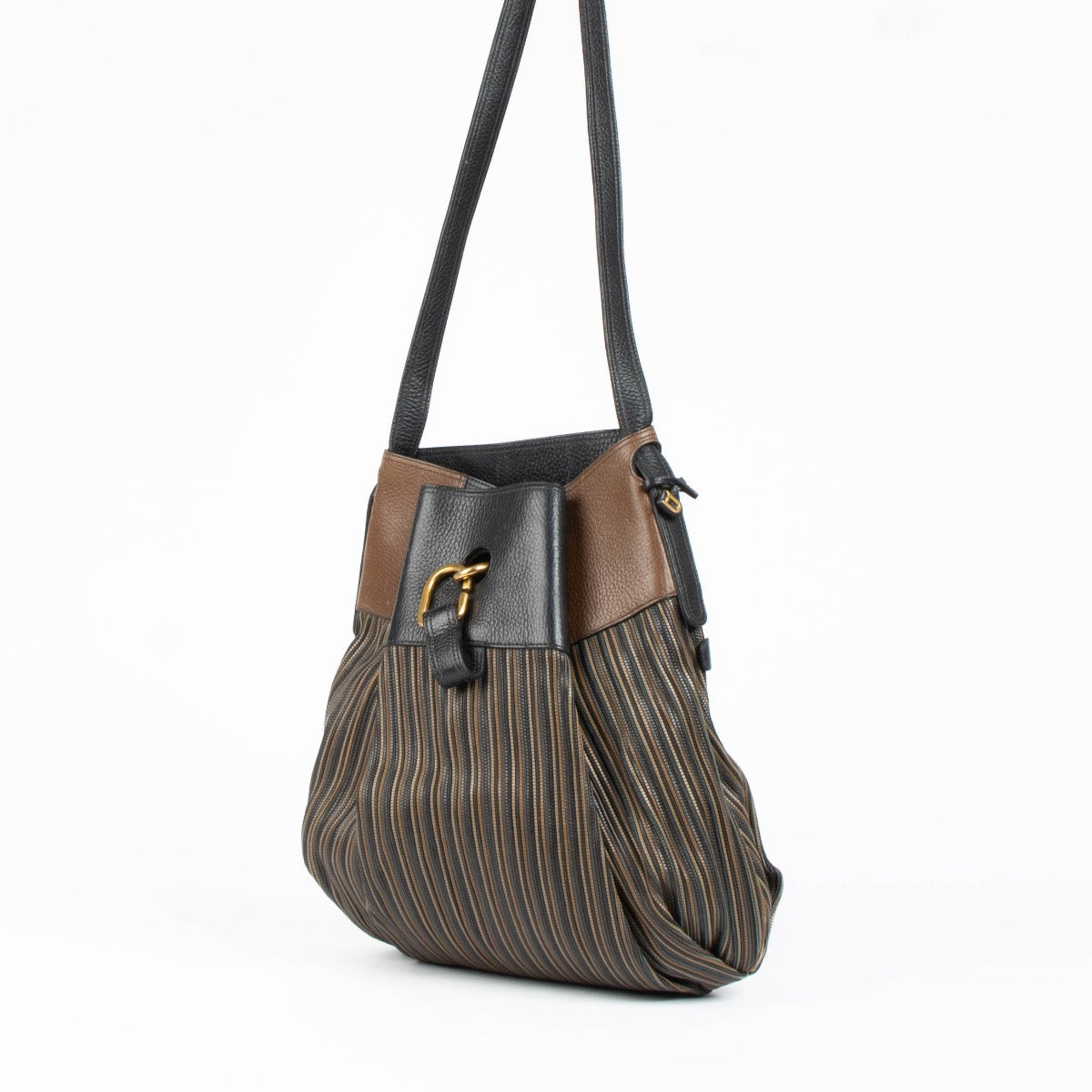 Authentic pre-loved Delvaux Toile De Cuir Faust Shoulder Bag on Labellov.com