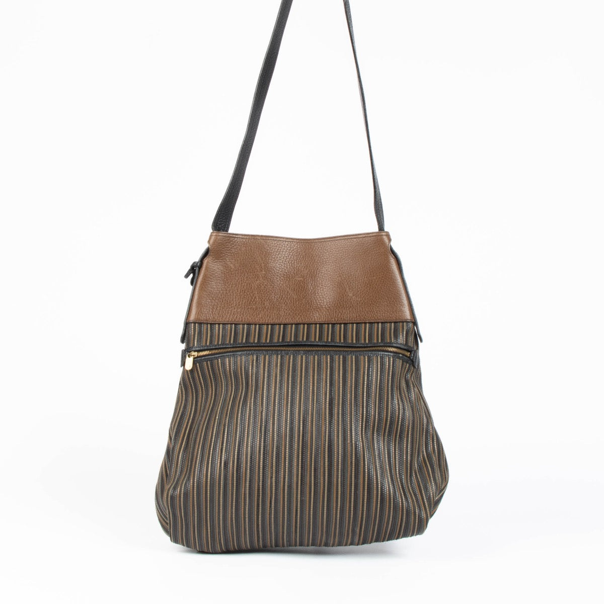 Authentic pre-loved Delvaux Toile De Cuir Faust Shoulder Bag on Labellov.com