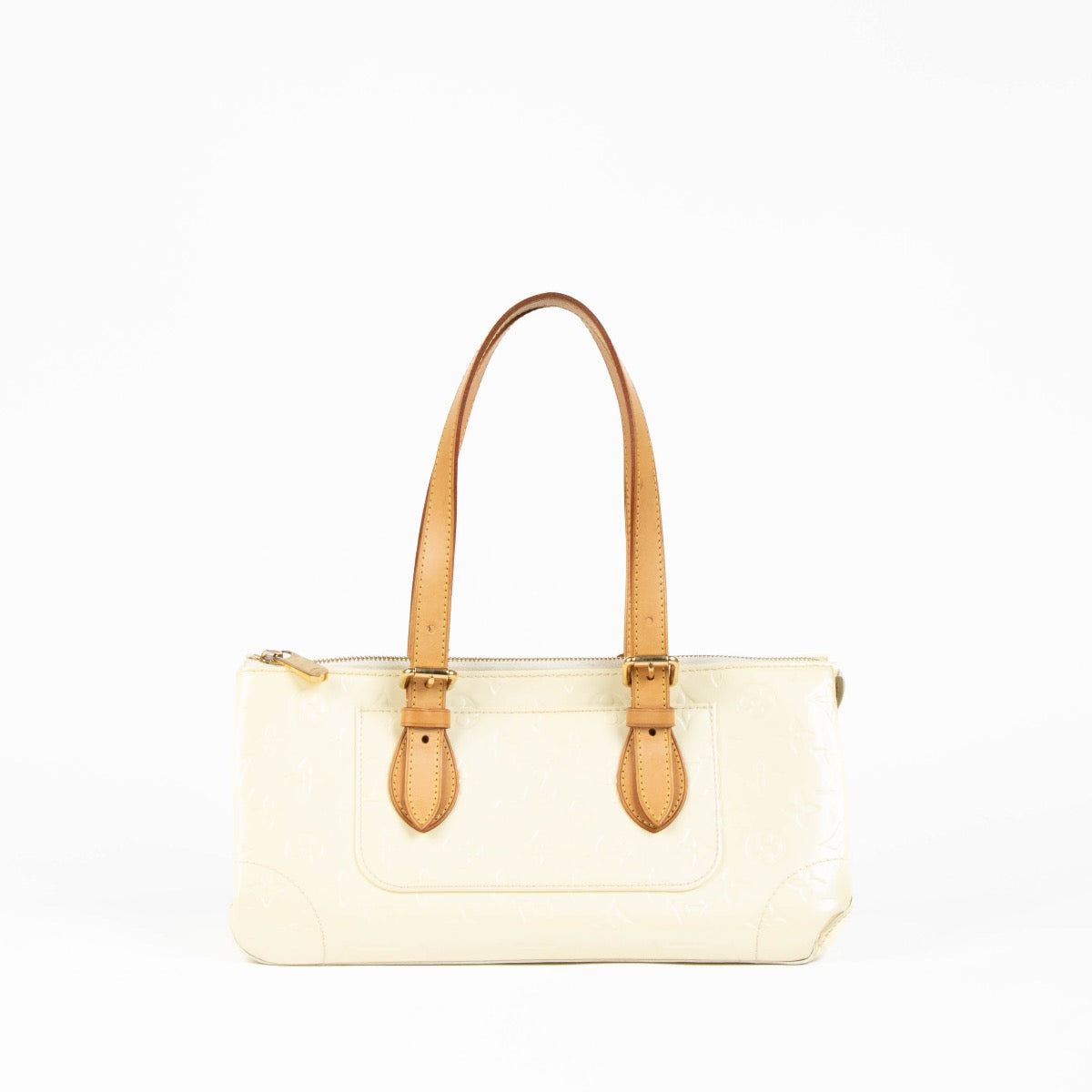Authentic pre-loved Louis Vuitton Perle Rosewood Avenue Vernis Top Handle Bag on Labellov.com