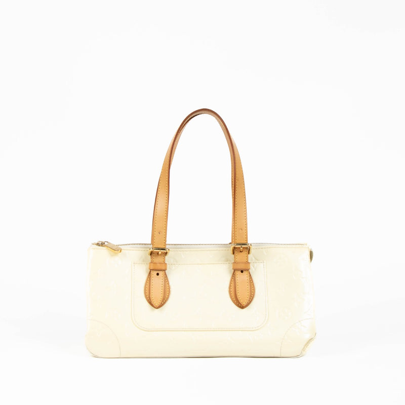 Authentic pre-loved Louis Vuitton Perle Rosewood Avenue Vernis Top Handle Bag on Labellov.com
