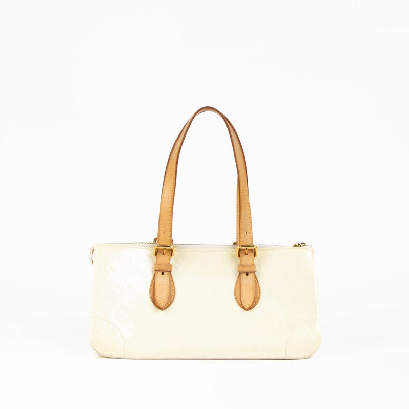 Authentic pre-loved Louis Vuitton Perle Rosewood Avenue Vernis Top Handle Bag on Labellov.com