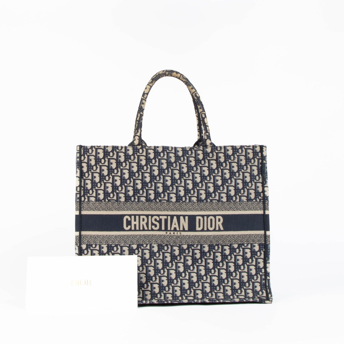 Christian Dior Blue Oblique Large Book Top Handle Tote Bag – Labellov