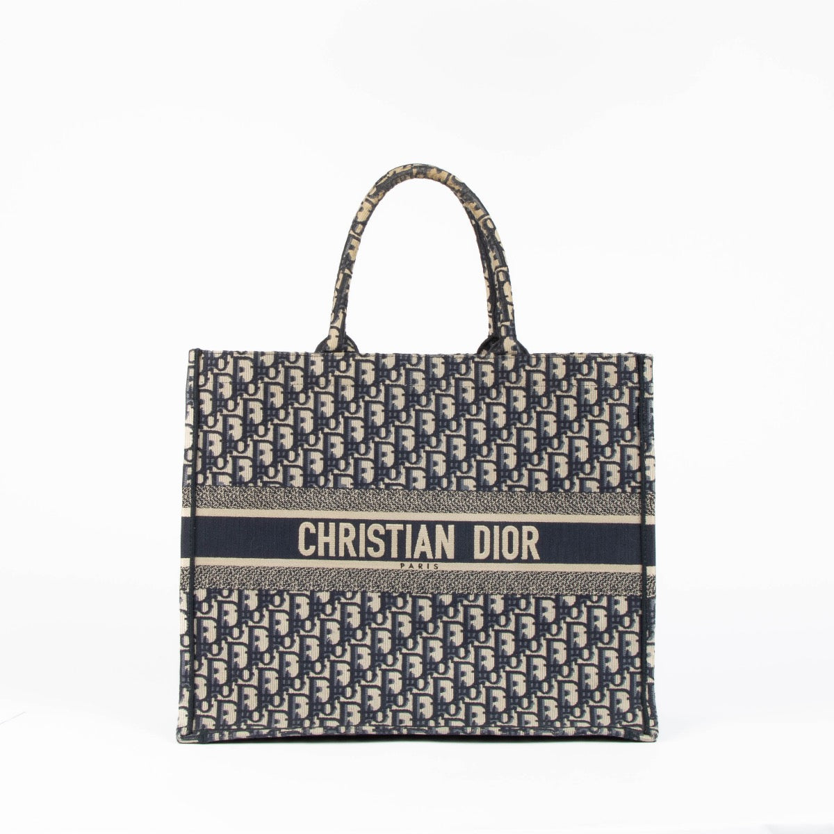 Christian Dior Blue Oblique Large Book Top Handle Tote Bag – Labellov
