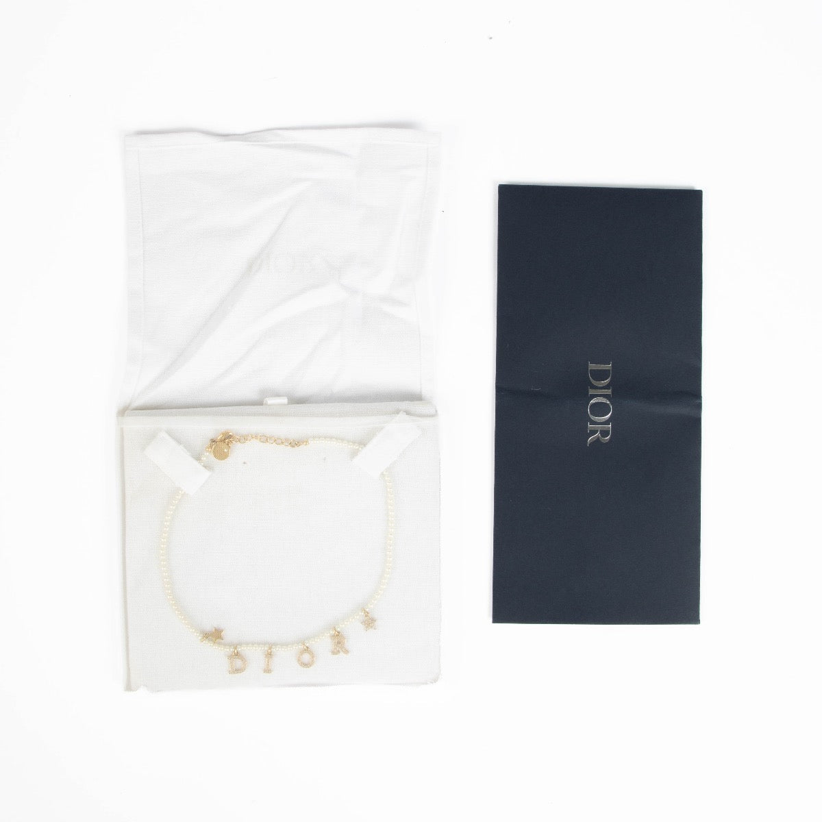 Authentic pre-loved Christian Dior Pearl Crystal Necklace on Labellov.com