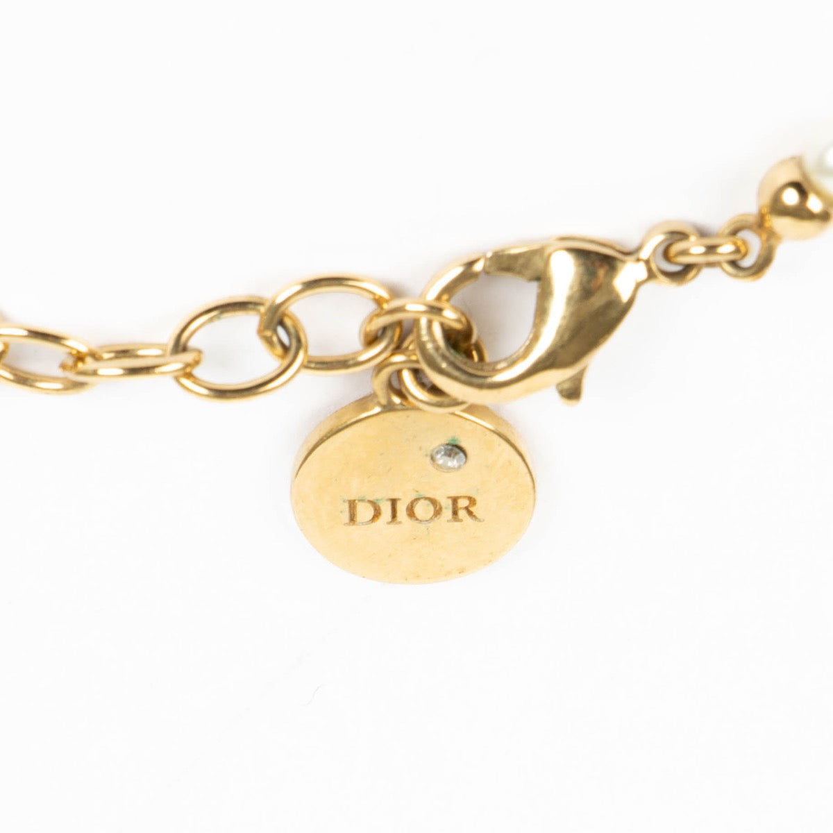 Authentic pre-loved Christian Dior Pearl Crystal Necklace on Labellov.com