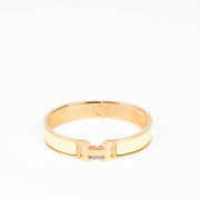 Authentic pre-loved Hermès Yellow Clic H Bracelet - Size GM on Labellov.com