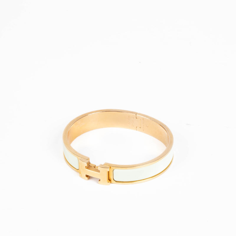 Authentic pre-loved Hermès Green Clic H Bracelet - Size GM on Labellov.com