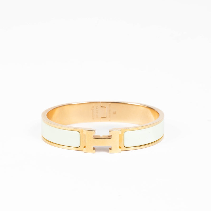 Authentic pre-loved Hermès Green Clic H Bracelet - Size GM on Labellov.com