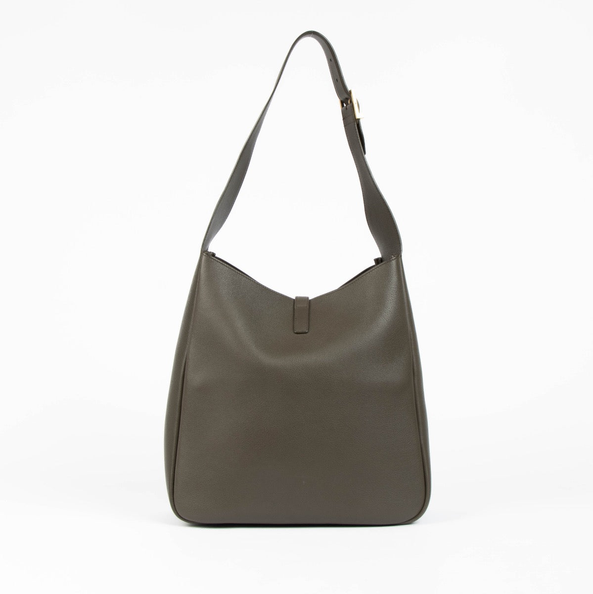 Authentic pre-loved Saint Laurent Green Le 5 a 7 Large Shoulder Bag on Labellov.com