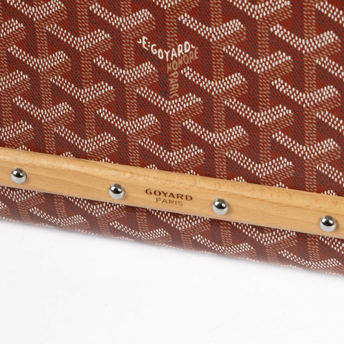 Authentic pre-loved Goyard Burgundy Monte Carlo PM Clutch/Shoulder Bag on Labellov.com