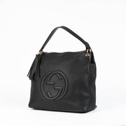Authentic pre-loved Gucci Black Leather Soho Shoulder Bag on Labellov.com