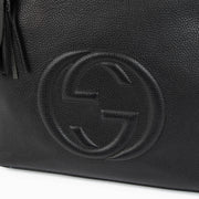 Authentic pre-loved Gucci Black Leather Soho Shoulder Bag on Labellov.com