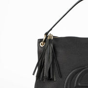 Authentic pre-loved Gucci Black Leather Soho Shoulder Bag on Labellov.com