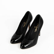 Authentic pre-loved Chanel Black Heels - Size 37.5 on Labellov.com