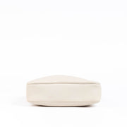 Shop this authentic Delvaux Cream Leather Crossbody Bag With Textile Strap pre-loved on Labellov. com