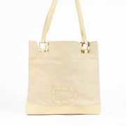 Shop this 100% authentic Delvaux Beige Toile Charleston Le Paul PM Tote Bag at Labellov.com