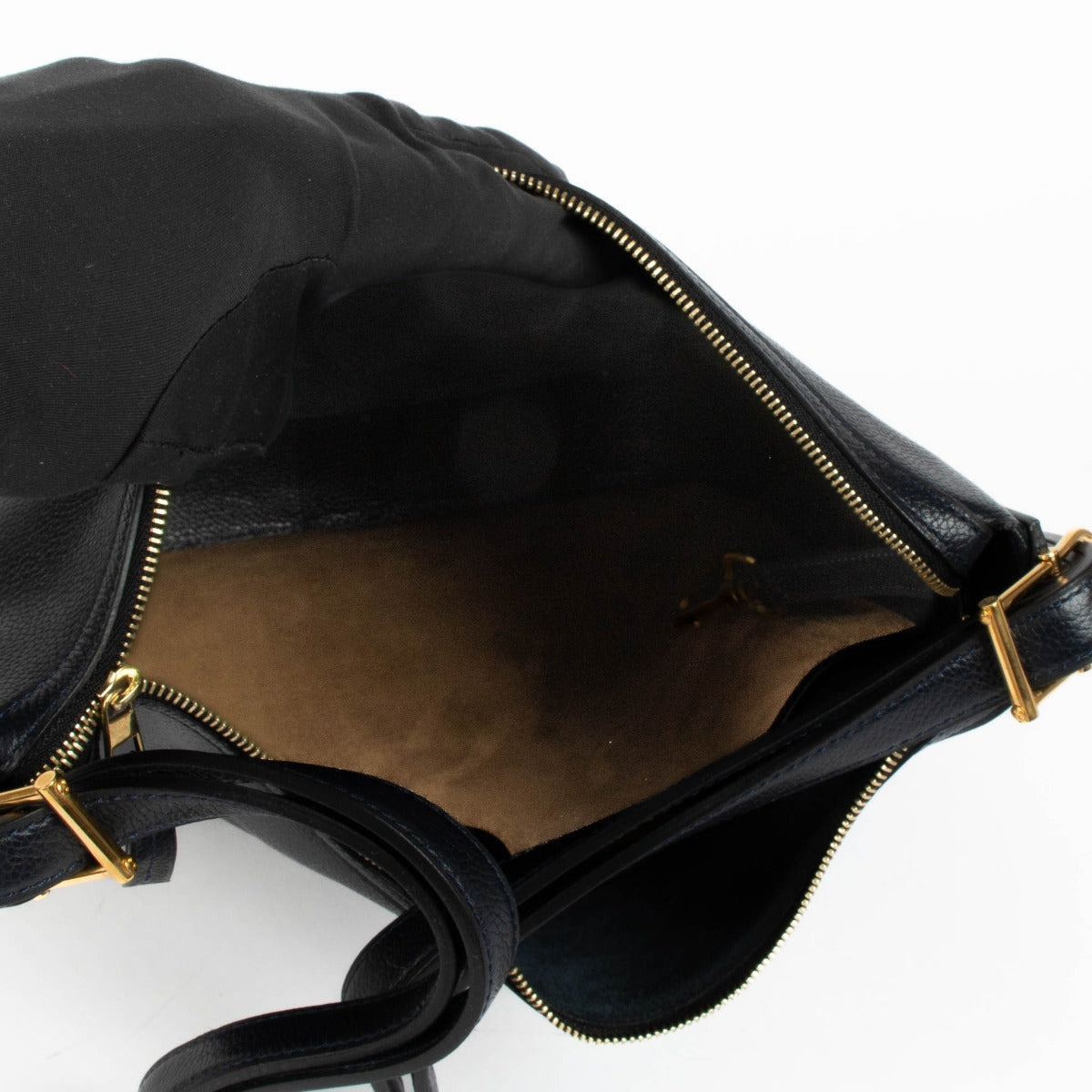 Shop this 100% authentic Delvaux Blue Hobo Crossbody Bag at Labellov.com